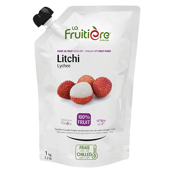 La Fruitiere du Val Evel Litchi Purée , Chilled HP (Non-Extra Sugar)