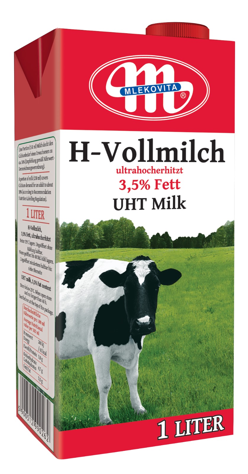 MLEKO UHT 3.5% TŁUSZCZU karton 1L
