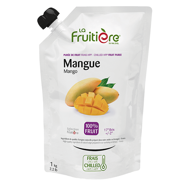 La Fruitiere du Val Evel Mango Purée , Chilled HP (Non-Extra Sugar)
