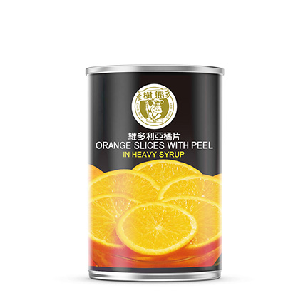 Videca Canned Orange Slices Peel in Heavy Syrup